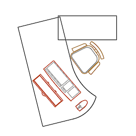 Möbel Büro- Schreibtisch-PC-Plan dwg