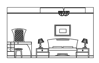furniture bedroom -bed- cabinet elevation  dwg