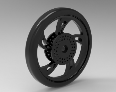 3D CAD Model of Bike wheel