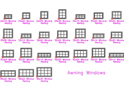 Awning Windows dwg