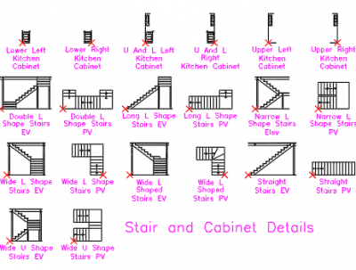 STAIR AND CABINET DETAILS dwg