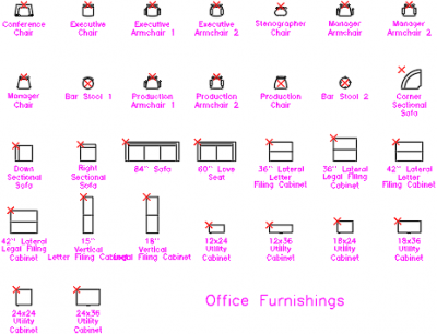 Office Furnishings dwg
