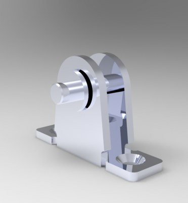 Solid-works 3D-CAD-Modell von Zubehör für Linearantriebe, Montagehalterung FB9-C