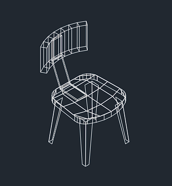 Chair 3d dwg