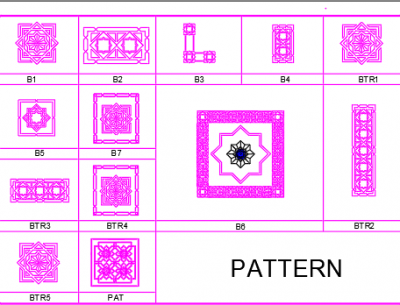Pattern floor dwg