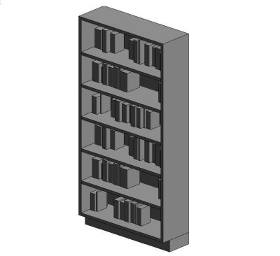 Parametric Bookshelf Revit model
