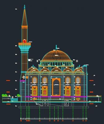 TURKISH MOSQUE MASJED JAMII مسجد تركي عمارة اسلامية مسجد كاد
