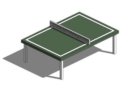 Modello Ping Pong Table Revit