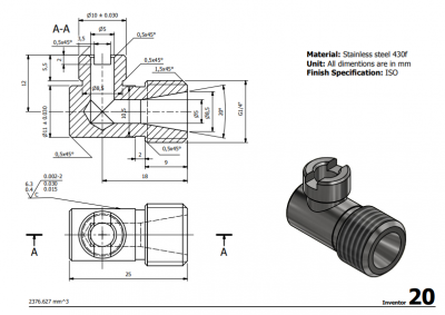 3 & 5 Axis CNC Machinable 2D CAD Drawing 20