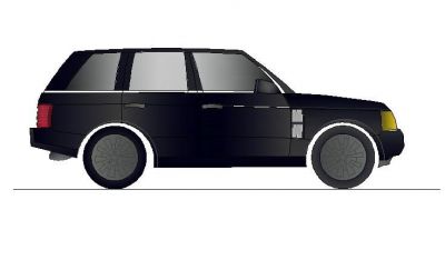 Carro CAD BLOCK Range Rover