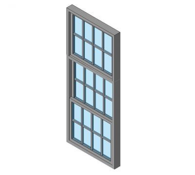 Модель Sash Window Double Hung Revit