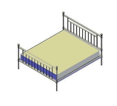 Bed Design 3D dwg 