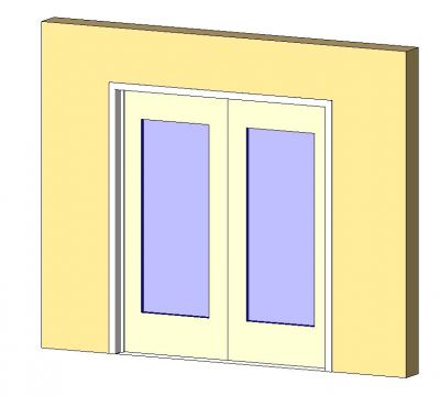 门双层玻璃1-Lite Revit系列