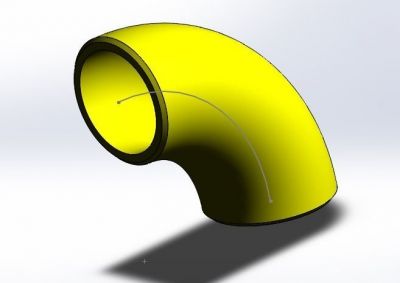 Elbow 3D Solidworks Model