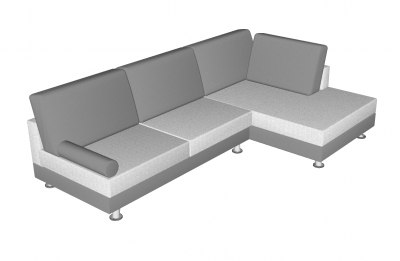 Modular Corner Sofa sketchup model 