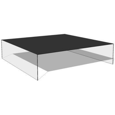 modèle Table basse en verre noir Revit