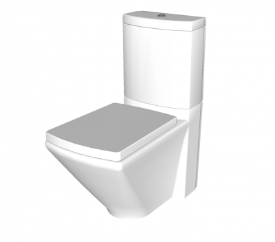 Contemporary Toilet sketchup block 