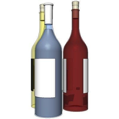 Modello Revit della bottiglia di vino