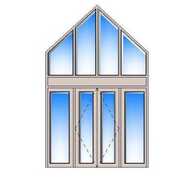 Unidad de puertas y cristales de las ventanas 01