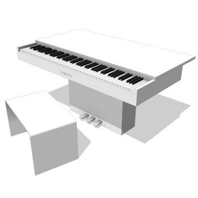Консольные Фортепиано Revit модель
