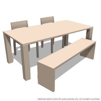 Dining Room / kitchen Table Revit family 