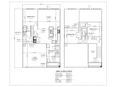 2 & 3 Bedroom Rental Duplex US Style House Design GF Plan .dwg_2