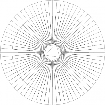 23mm Top Length Pendant Light Plan dwg Drawing
