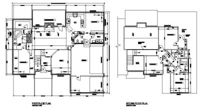 Plan de maison Architectural- conception 01
