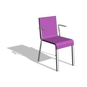 Vitra Single Chair revit model