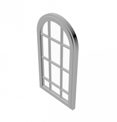 Large arch window 3DS max model