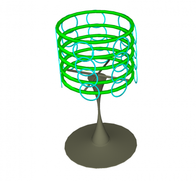 Diseñador de la lámpara de mesa skp