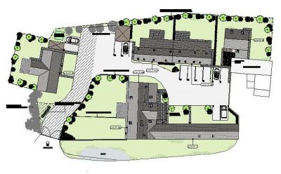 Plan de sitio propuesto 01 - Architectural
