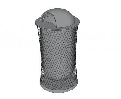 Abfallbehälter - Außen SketchUp-Modell