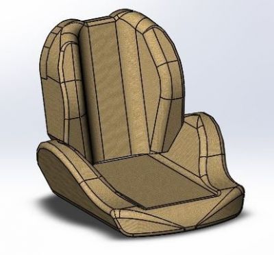 3D Seat Solidworks Model