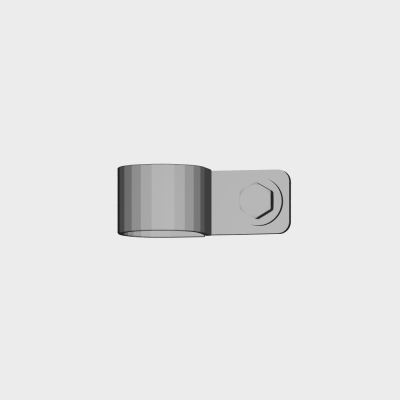 AutoCAD download 25.1mm Metal Hose Clamp DWG Drawing