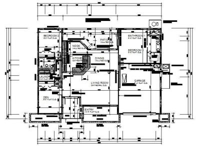 Architectural - Plan de maison - Implantation Détail 02