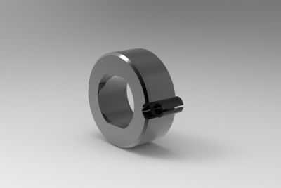 Solid-works 3D CAD Model of Slotted  Bush for Carr Lock, ID-25mm,	A SLOT ACTUAL-.748,	L-40mm,	Required Hole D-0-1.063