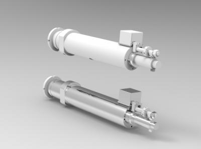 Solid-works 3D CAD Model of    Air hydraulic drilling unit, Torque= 10.4 Nm