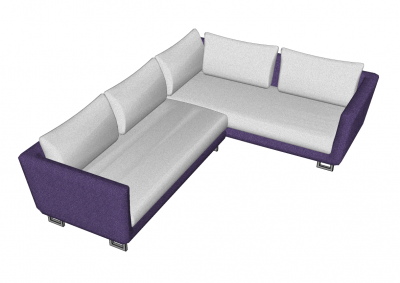 Угловой диван модель SketchUp