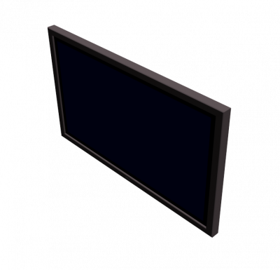Flat screen TV 3DS Max model