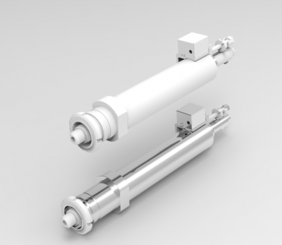 Solid-works 3D CAD Model of  Air hydraulic drilling unit, Torque= 5.7 Nm