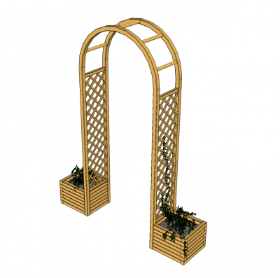 花园拱门SketchUp模型