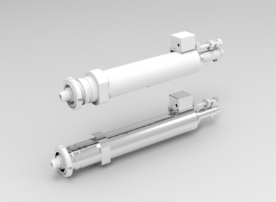 Solid-works 3D CAD Model of    Air hydraulic drilling unit, Torque= 2.9 Nm