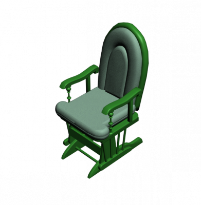 Rocking chair 3DS Max model