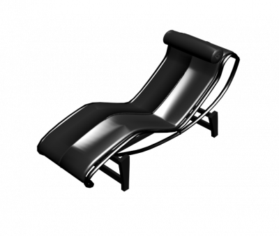 Chaise Longue 3ds max、revit、および3D dwg