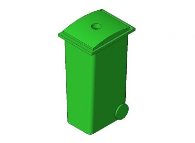 UK Recycling bin Revit-Modell