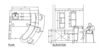Bar Design - Plan & Elevation