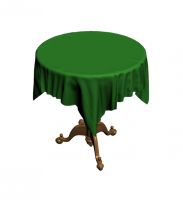 Ornate round table 3DS Max model