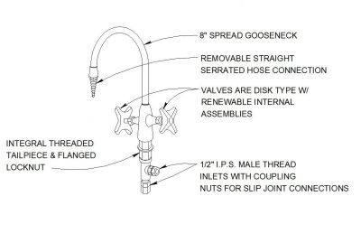 HCWS Gooseneck Faucet Detail