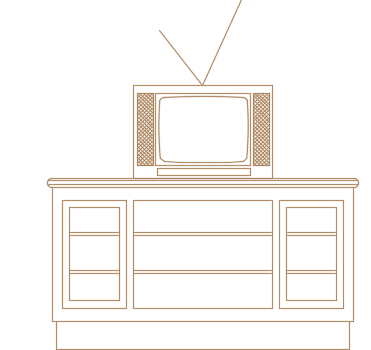 Wall TV library dwg